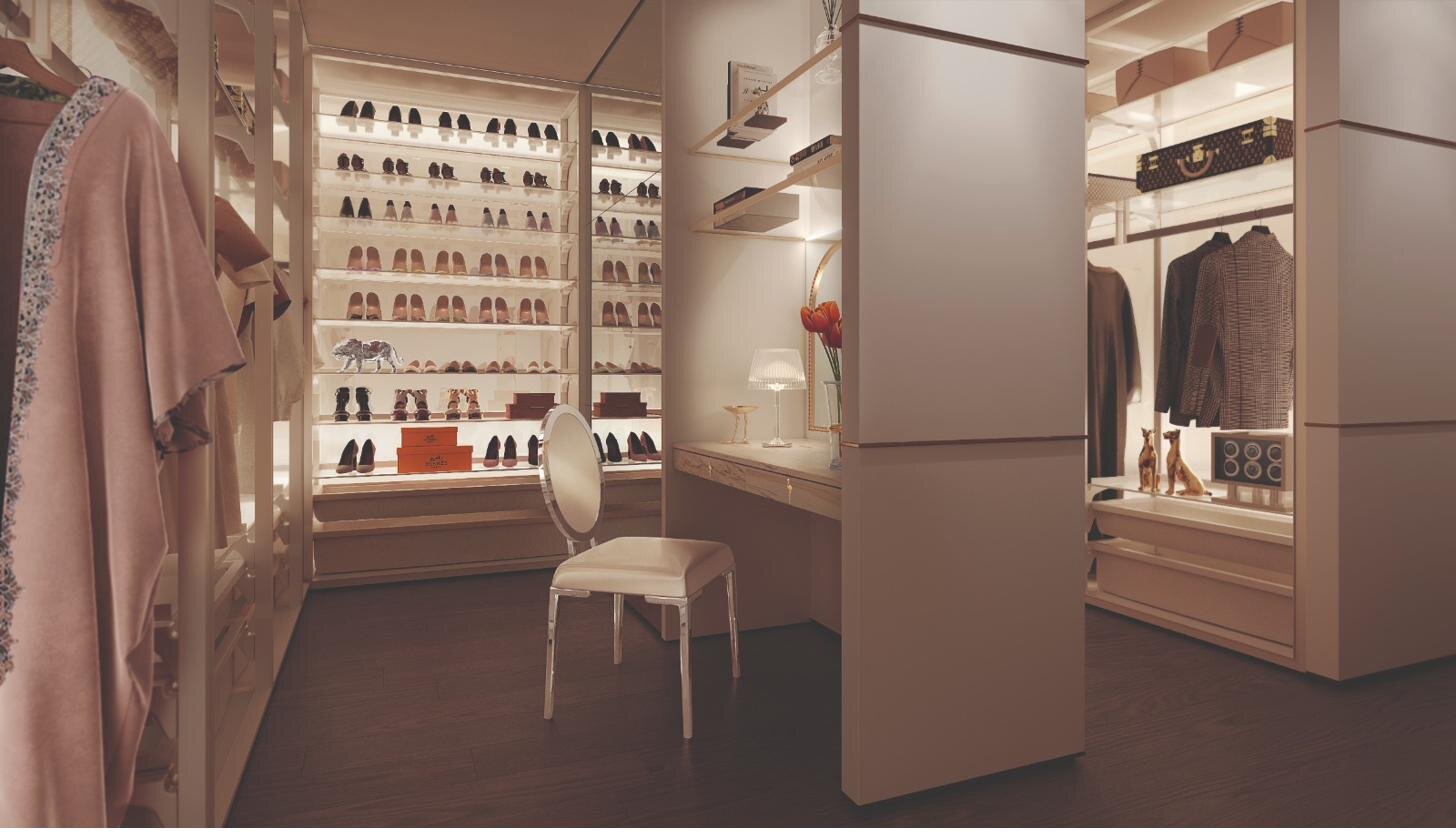 Walk-in dressing room